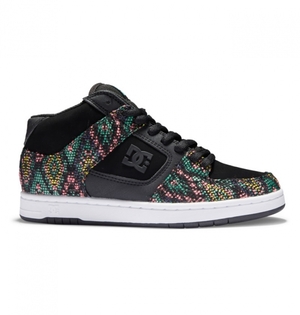 Basket DC Manteca 4 Mid LE Tela Noir Multicolore Femme | EMS-2388907