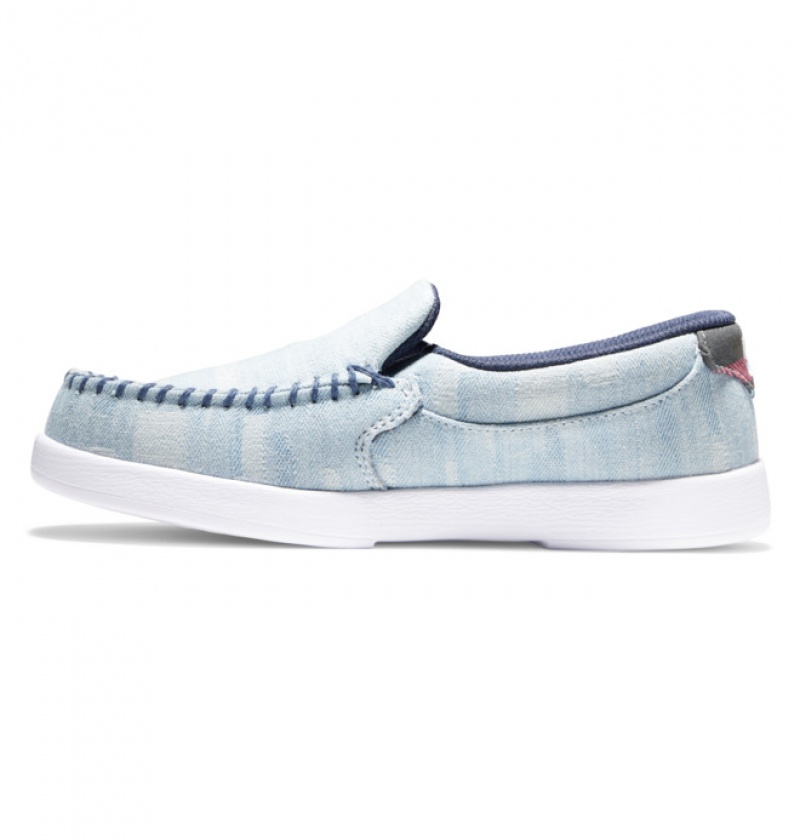 Basket DC Villain Slip On Bleu Femme | DAJ-9347658