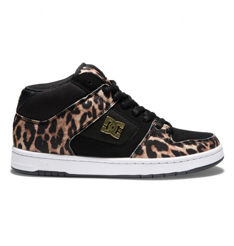 Basket DC Manteca 4 MID Leopard Femme | RLB-7758925