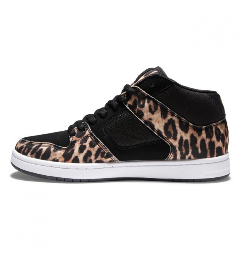 Basket DC Manteca 4 MID Leopard Femme | RLB-7758925