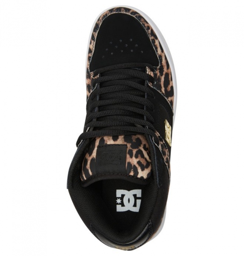 Basket DC Manteca 4 MID Leopard Femme | RLB-7758925