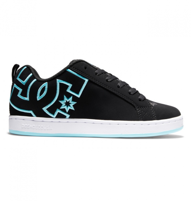 Basket DC Court Graffik Noir Bleu Femme | WIJ-6817121