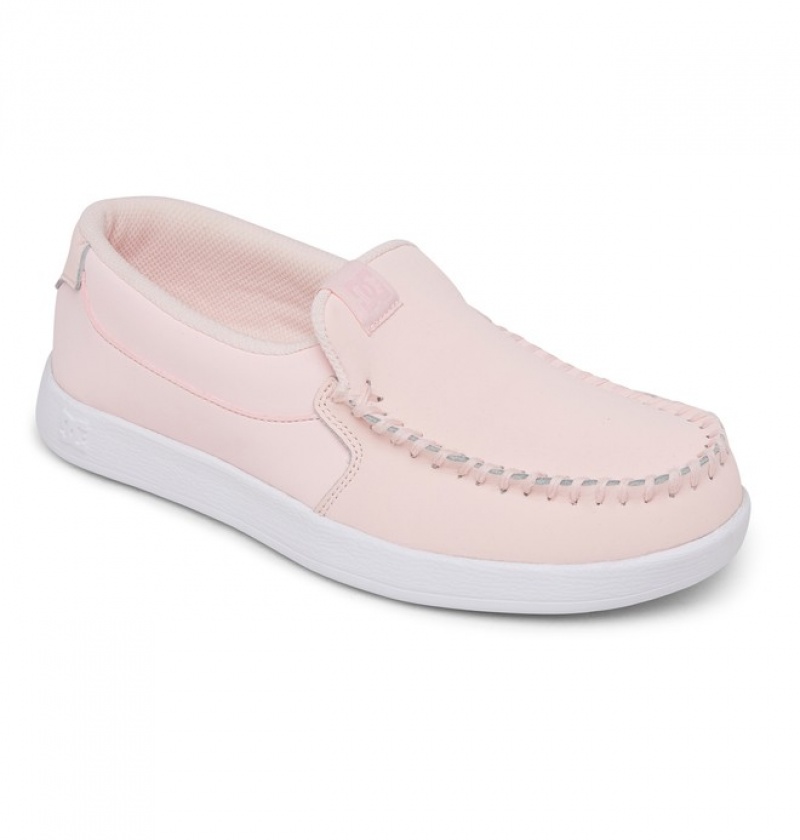 Basket DC Villain Slip On Rose Clair Femme | NJZ-9505201