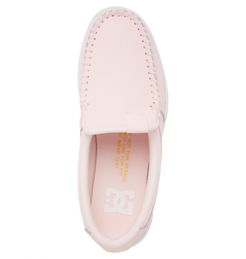 Basket DC Villain Slip On Rose Clair Femme | NJZ-9505201