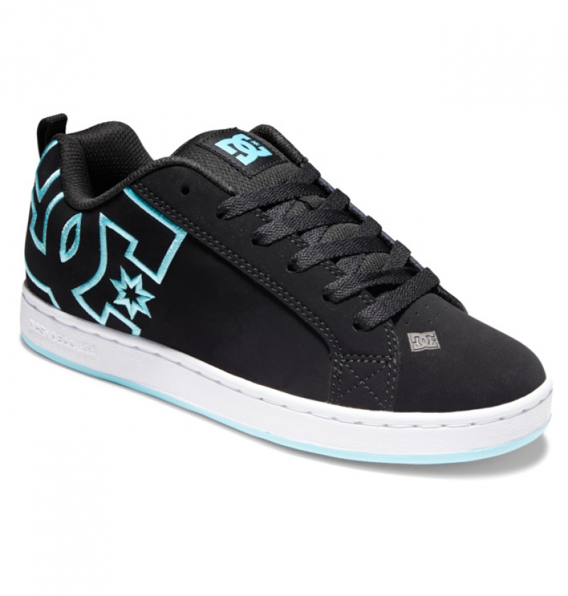 Basket DC Court Graffik Noir Bleu Femme | WIJ-6817121