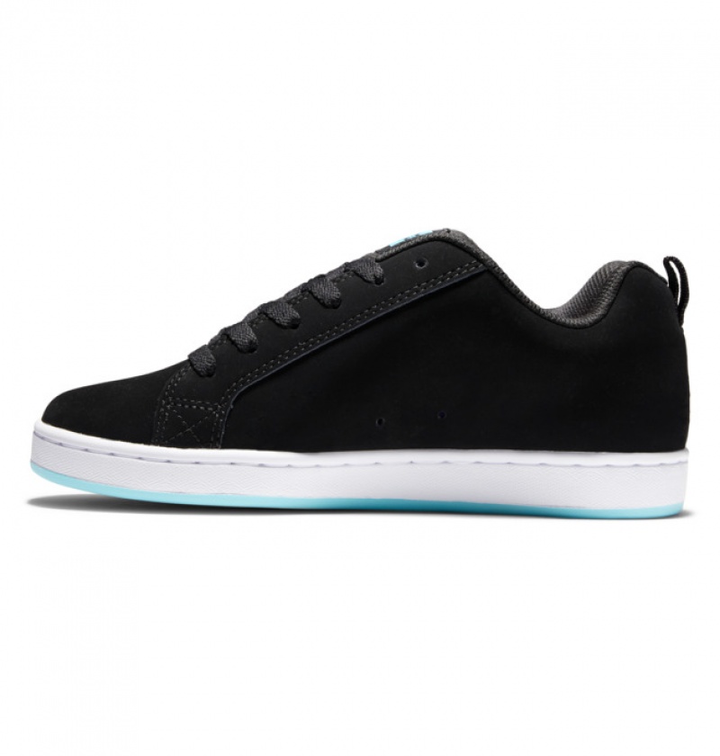 Basket DC Court Graffik Noir Bleu Femme | WIJ-6817121