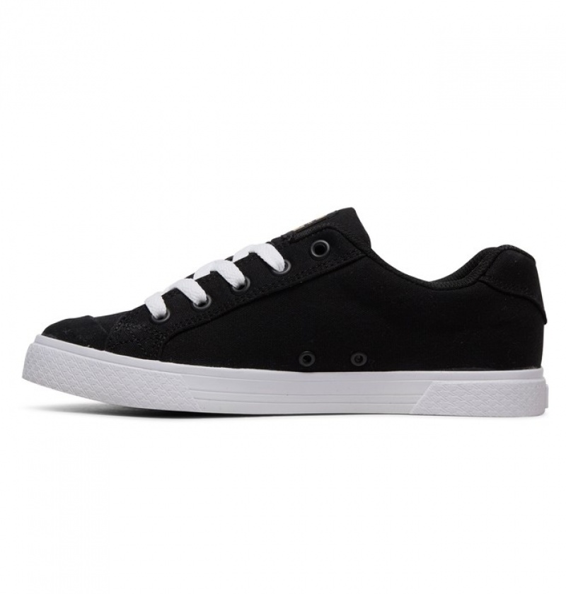 Basket DC Chelsea Tela Noir Doré Femme | TJY-1894143