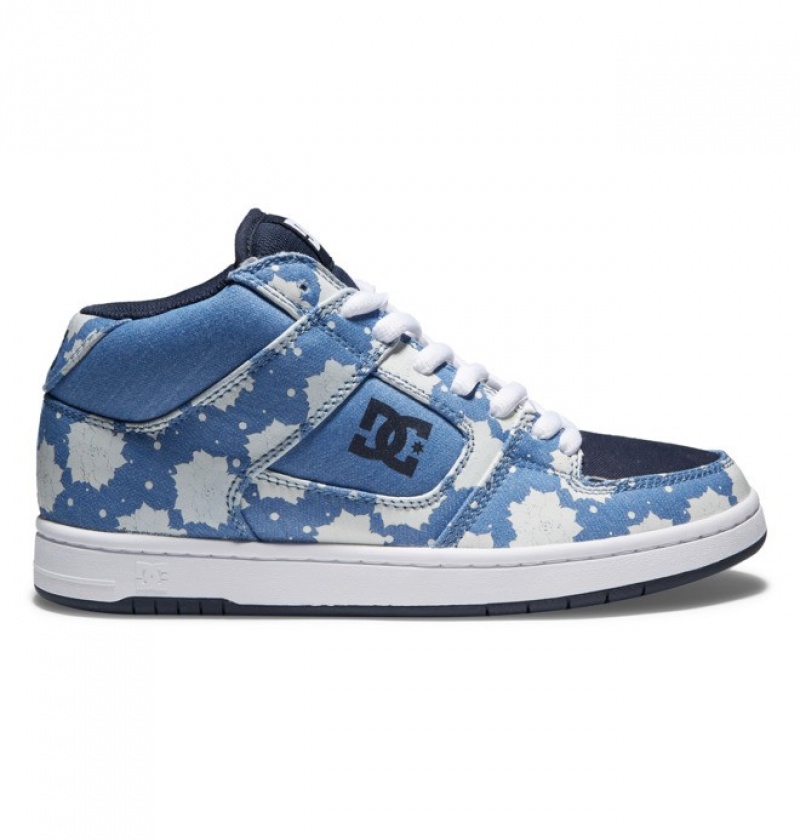 Basket DC Manteca 4 MID Bleu Foncé Femme | AFT-4117968