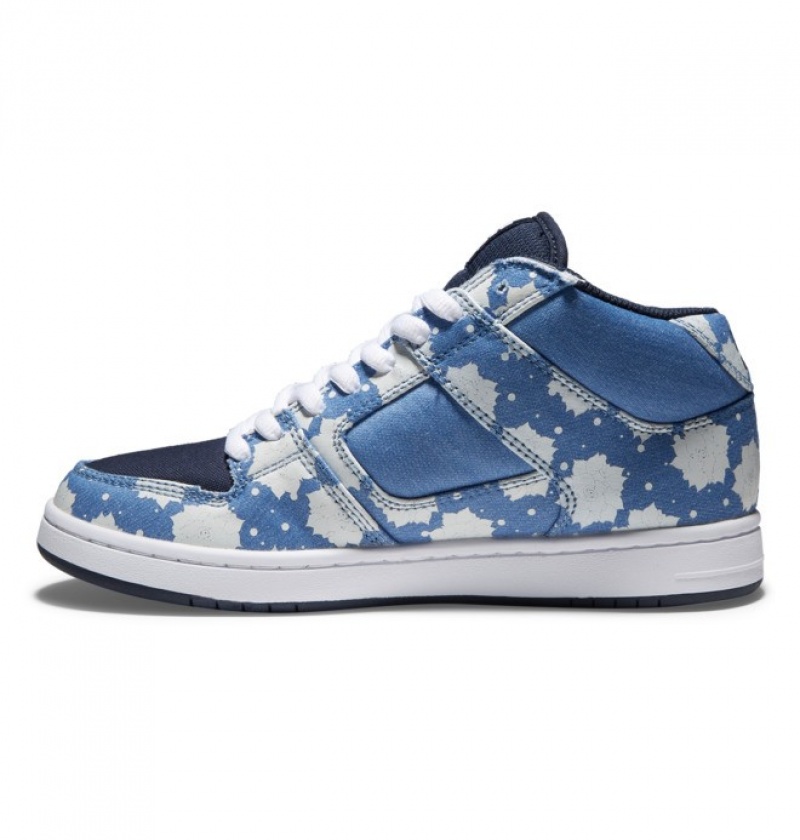 Basket DC Manteca 4 MID Bleu Foncé Femme | AFT-4117968