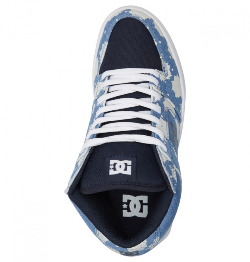 Basket DC Manteca 4 MID Bleu Foncé Femme | AFT-4117968