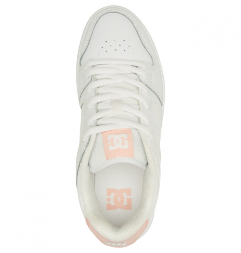 Basket DC Manteca 4 Blanche Rose Femme | QZF-5771656