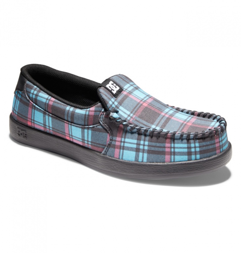 Basket DC Villain Slip On Bleu Femme | MRR-9111033