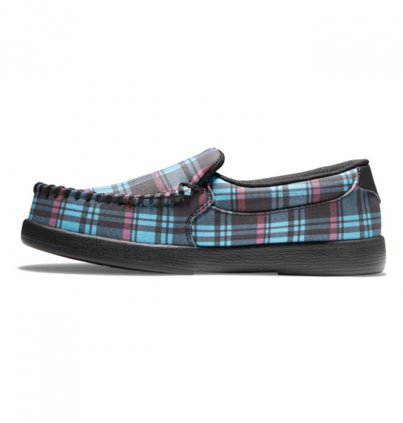 Basket DC Villain Slip On Bleu Femme | MRR-9111033