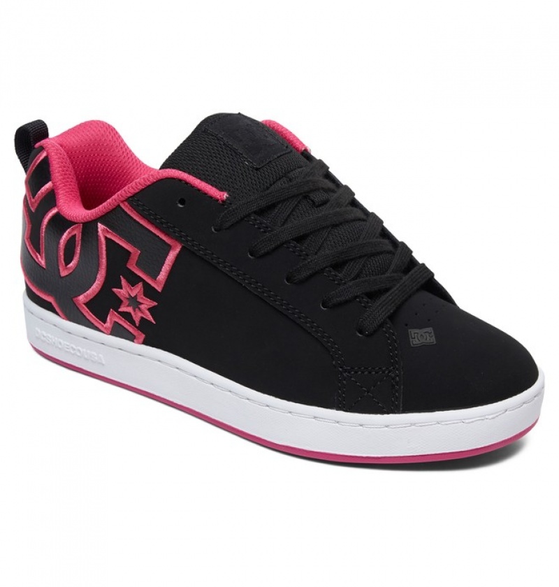 Basket DC Court Graffik Noir Rose Femme | BIA-3807802