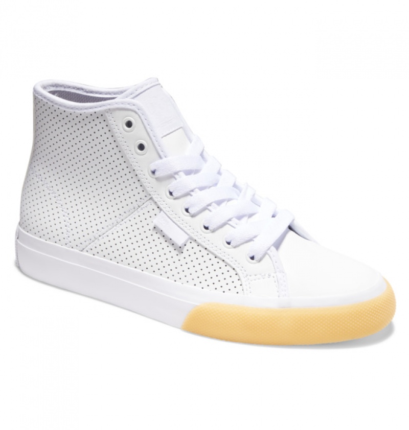 Basket DC Manual Hi High Tops Blanche Femme | CCT-5198267