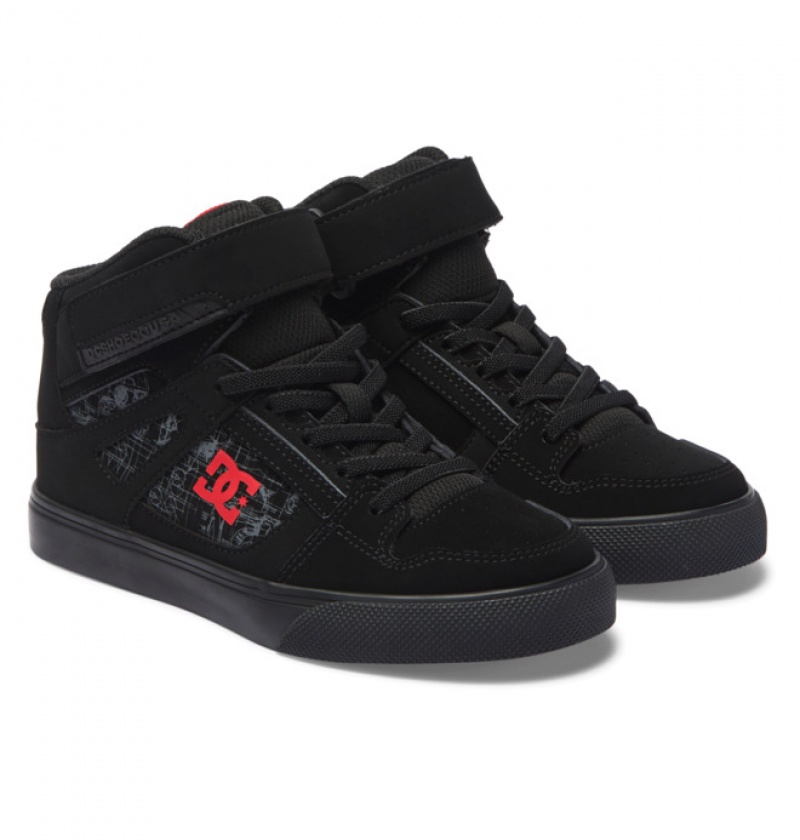 Chaussure Lacet DC Star Wars Pure HI High Tops Noir Rouge Enfant | KFX-0714221