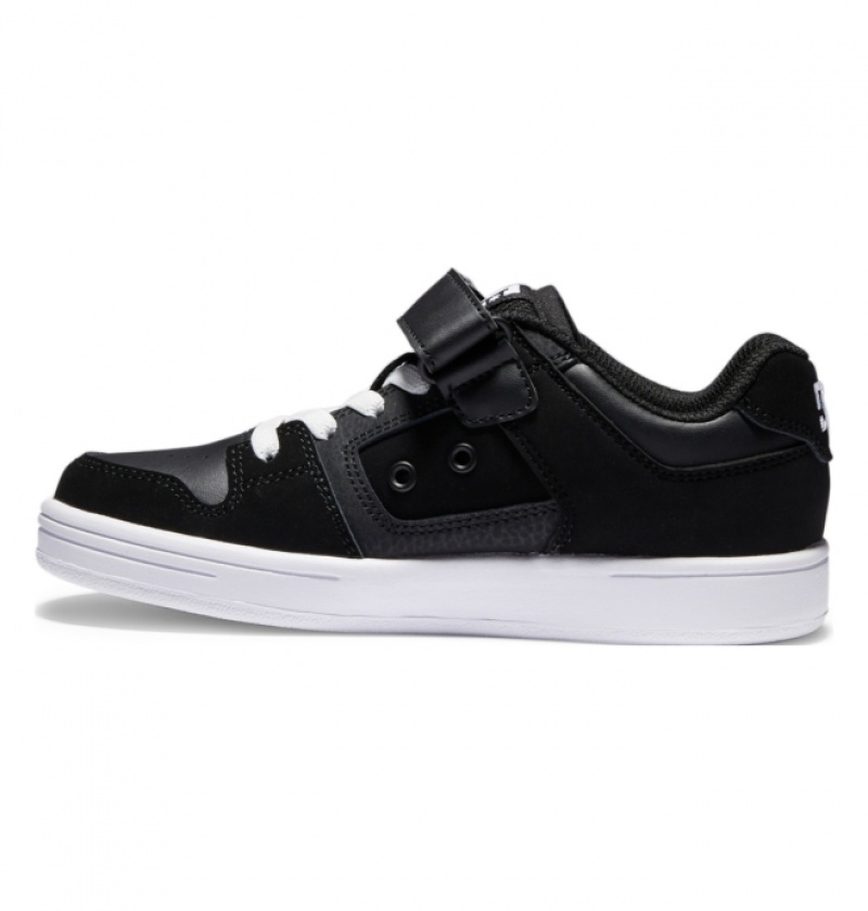 Chaussure Skate DC Manteca 4 Elastic Dentelle Noir Blanche Enfant | FRO-4388613