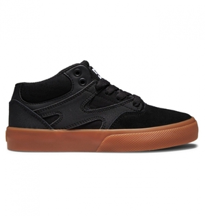 Chaussure Skate DC Kalis Vulc MID Mid-Top Noir Enfant | YDB-2522336