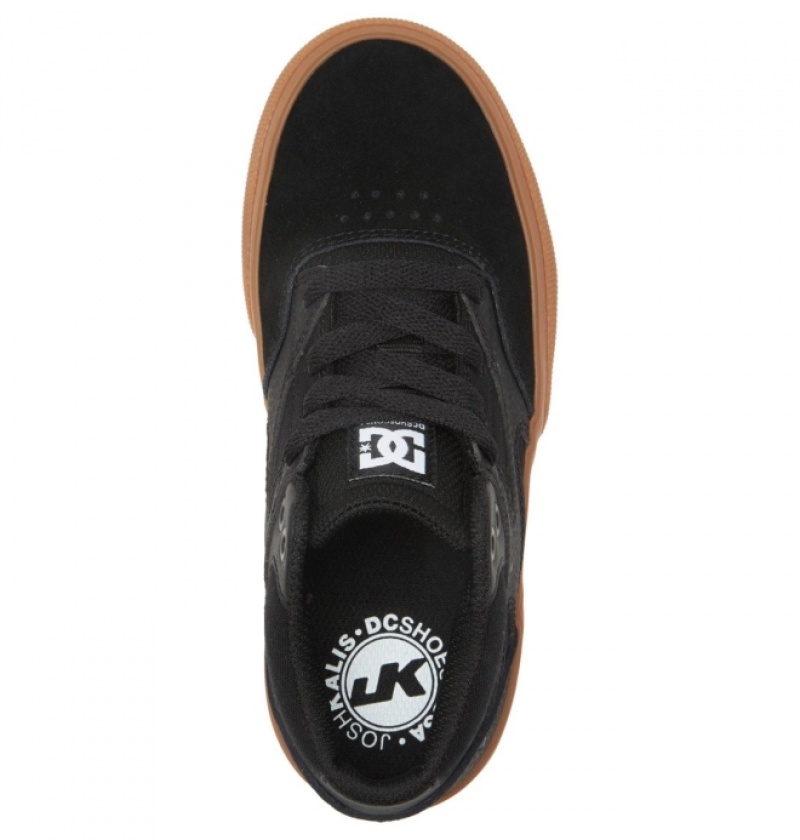 Chaussure Skate DC Kalis Vulc MID Mid-Top Noir Enfant | YDB-2522336