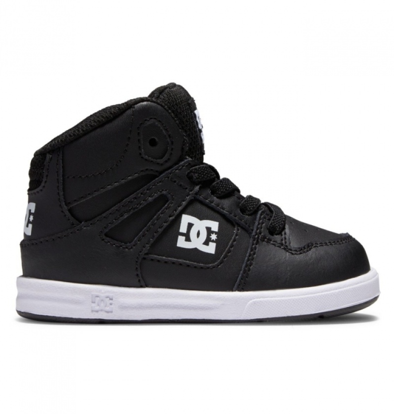 Basket DC Pure Hi High Noir Blanche Enfant | VBD-8388947