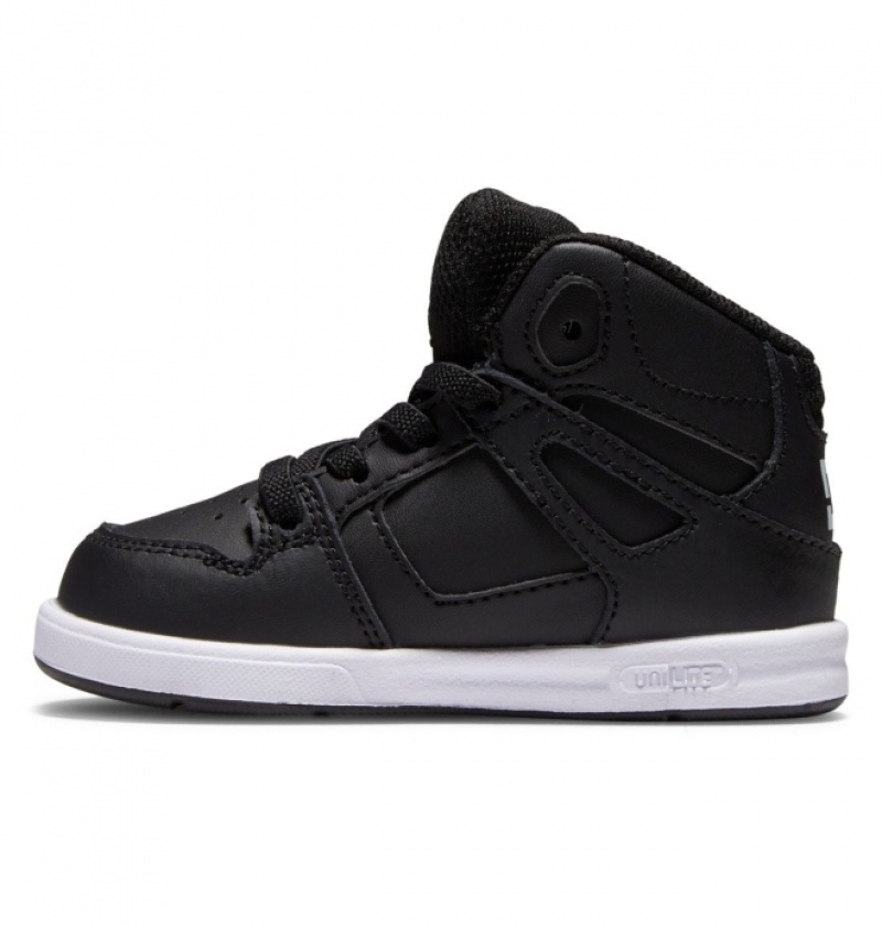 Basket DC Pure Hi High Noir Blanche Enfant | VBD-8388947