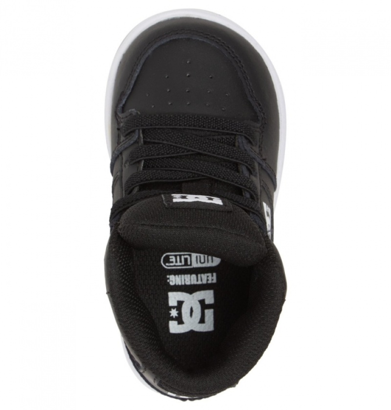 Basket DC Pure Hi High Noir Blanche Enfant | VBD-8388947