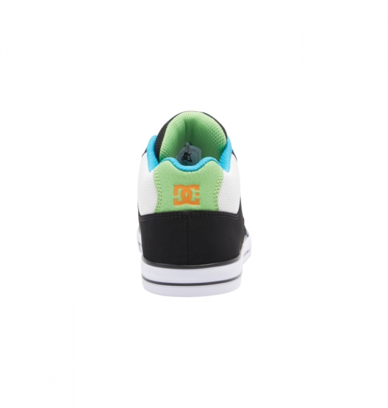 Basket DC Pure MID Mid-Top Noir Blanche Bleu Enfant | EWK-9703885