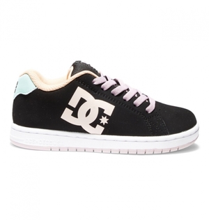 Basket DC Gaveler Elastic Dentelle Noir Violette Enfant | KOF-7778789