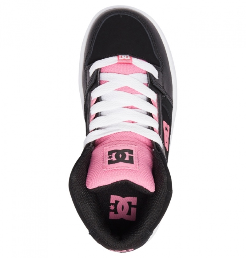 Basket DC Pure High-Top Noir Rose Enfant | ZQY-7101438