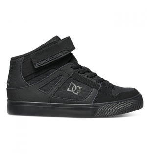 Basket DC Pure High Elastic Dentelle High-Top Noir Enfant | NBI-9158813