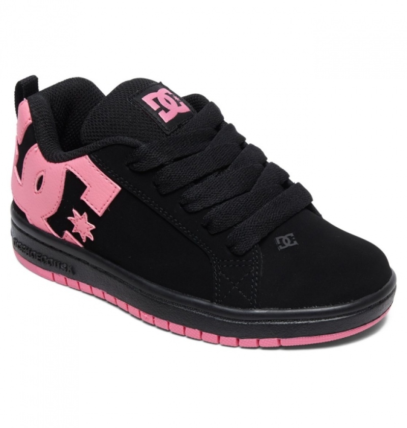 Basket DC Court Graffik Noir Rose Enfant | SYQ-9273985