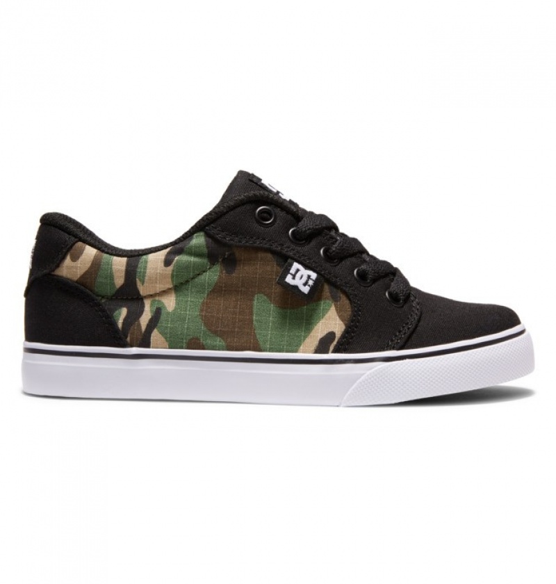 Basket DC Anvil Noir Camouflage Enfant | FTI-0230096