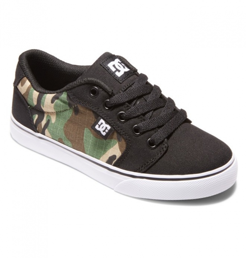 Basket DC Anvil Noir Camouflage Enfant | FTI-0230096