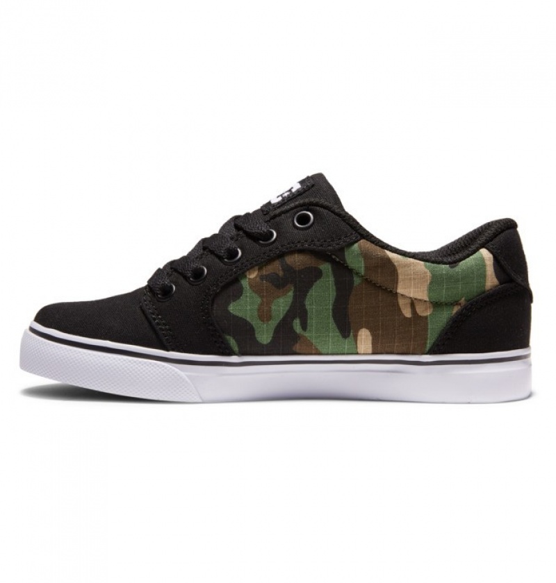 Basket DC Anvil Noir Camouflage Enfant | FTI-0230096