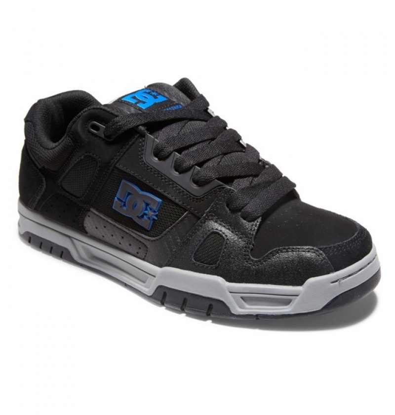 Basket DC Stag Noir Grise Bleu Homme | DHH-4309265