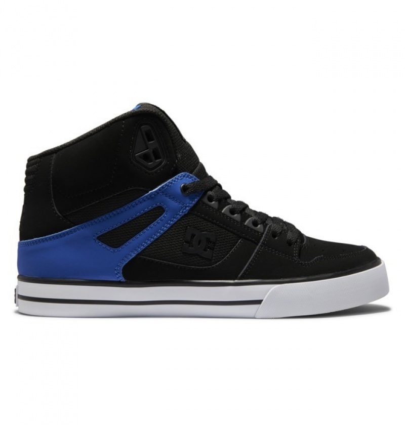 Basket DC Pure High Tops Noir Bleu Homme | FQO-4618408