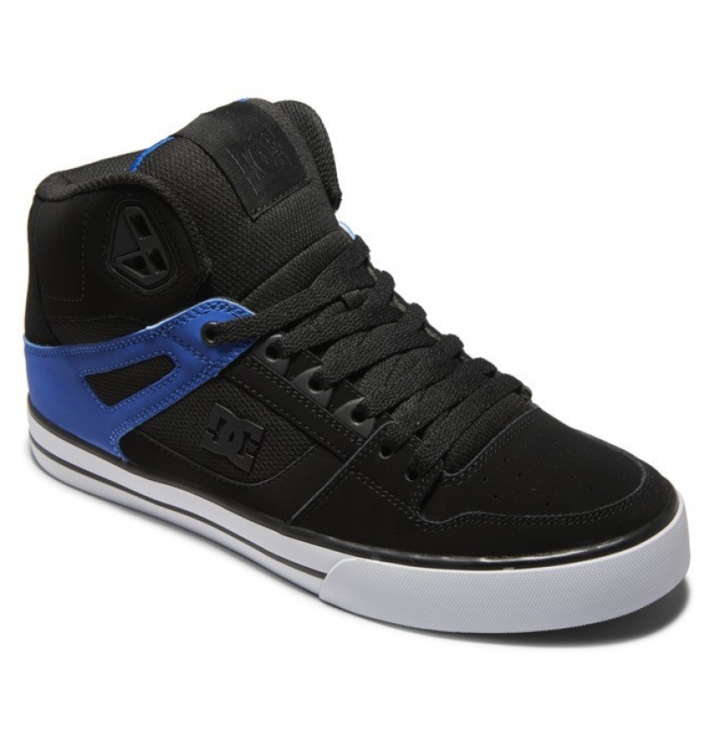 Basket DC Pure High Tops Noir Bleu Homme | FQO-4618408