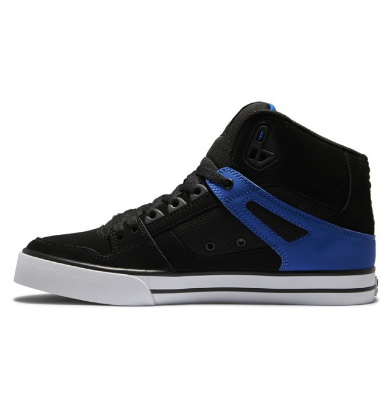 Basket DC Pure High Tops Noir Bleu Homme | FQO-4618408