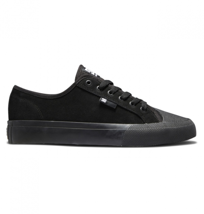 Chaussure Skate DC Manual RT S Daim Noir Homme | RJV-7857474