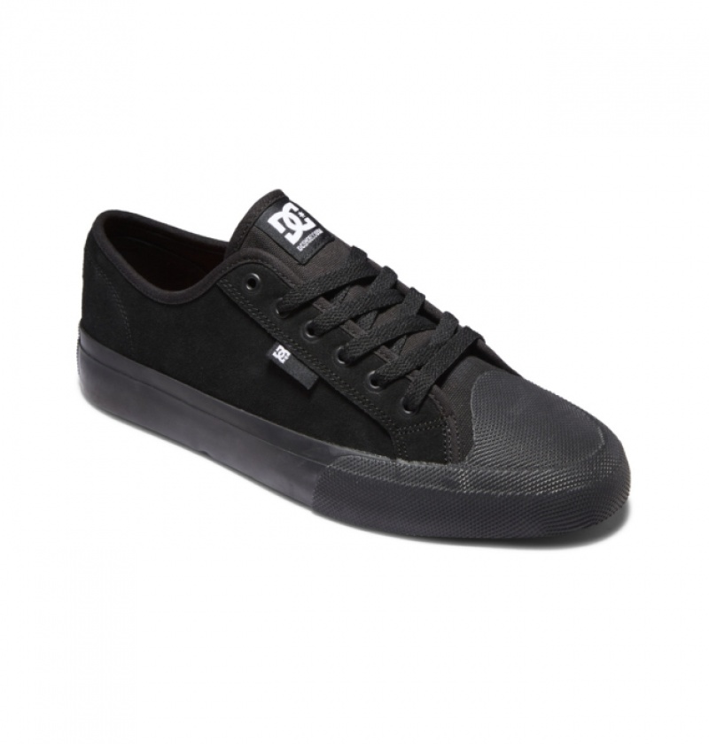 Chaussure Skate DC Manual RT S Daim Noir Homme | RJV-7857474