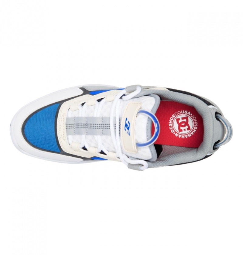 Chaussure Skate DC Metric Shanahan Grise Blanche Bleu Homme | JZG-2419731