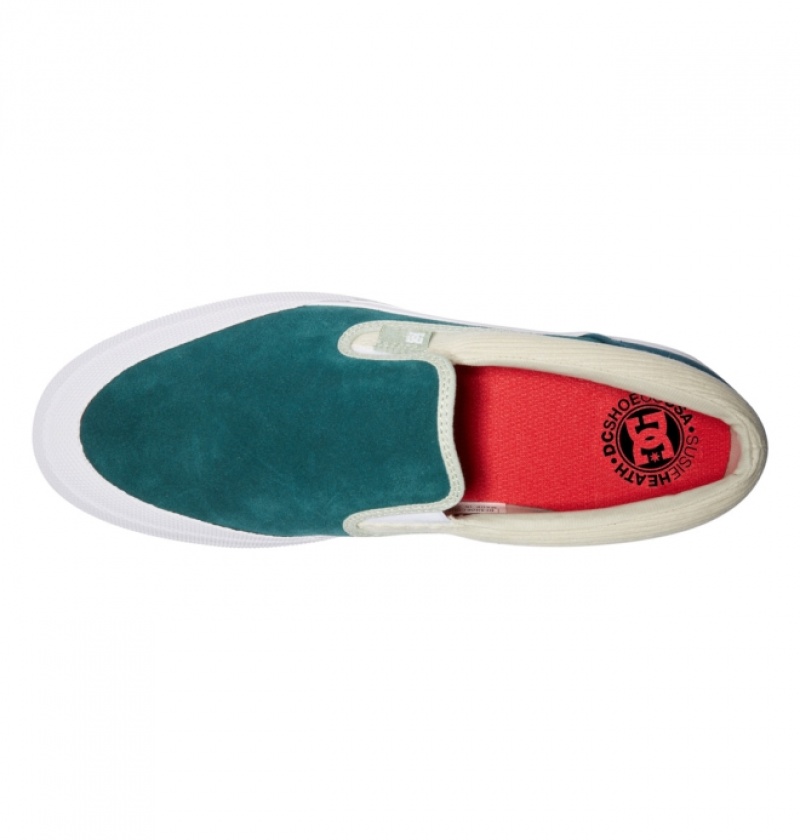 Chaussure Skate DC Manual x Susie Turquoise Foncé Homme | LAA-5896672