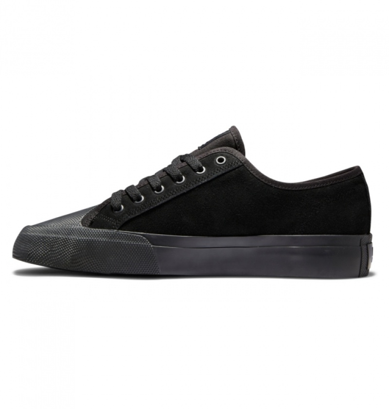 Chaussure Skate DC Manual RT S Daim Noir Homme | RJV-7857474