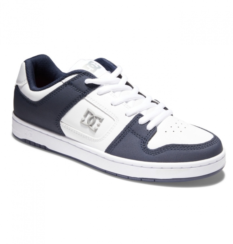 Chaussure Skate DC Manteca 4 Bleu Marine Blanche Homme | CQF-7843096