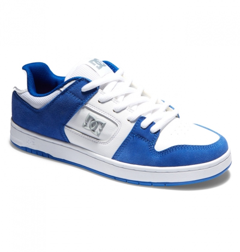 Chaussure Skate DC Manteca 4 Bleu Blanche Homme | NES-5675705