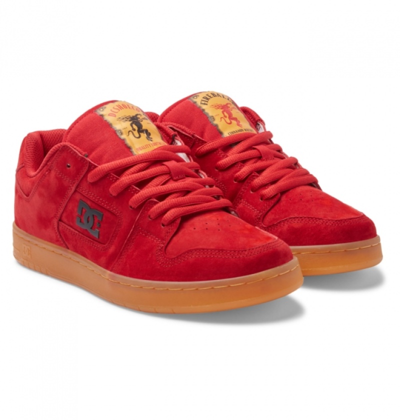 Chaussure Skate DC Fireball x DC Manteca 4 Rouge Homme | FED-9763834