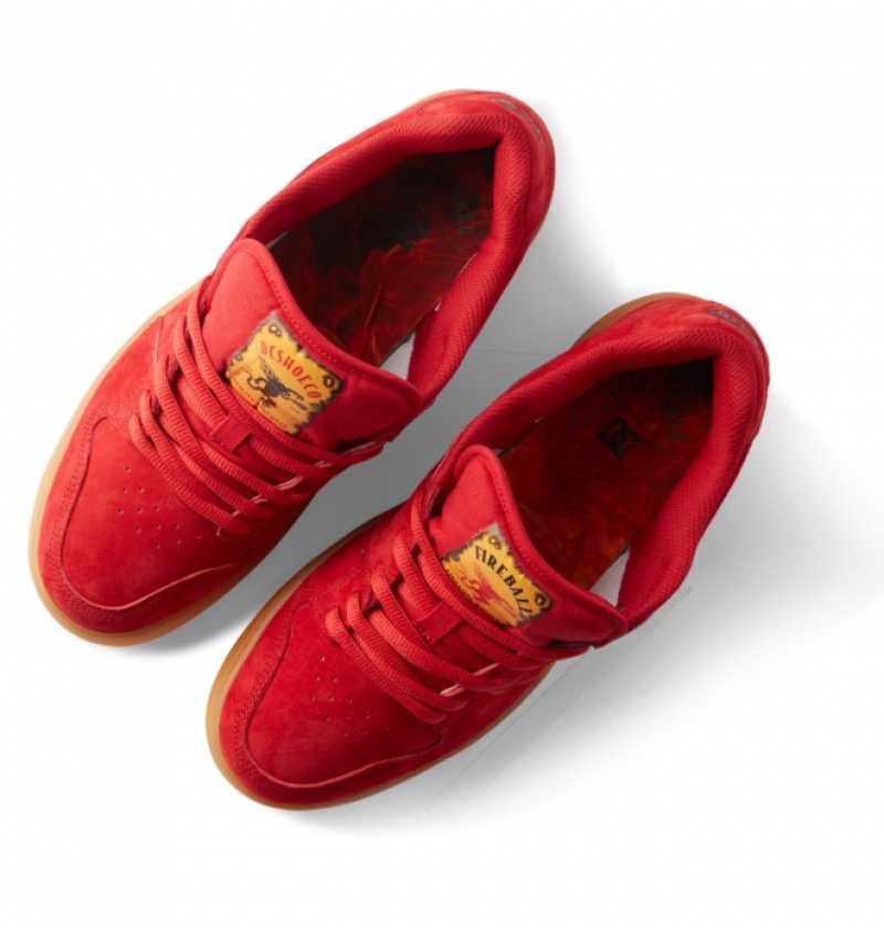 Chaussure Skate DC Fireball x DC Manteca 4 Rouge Homme | FED-9763834