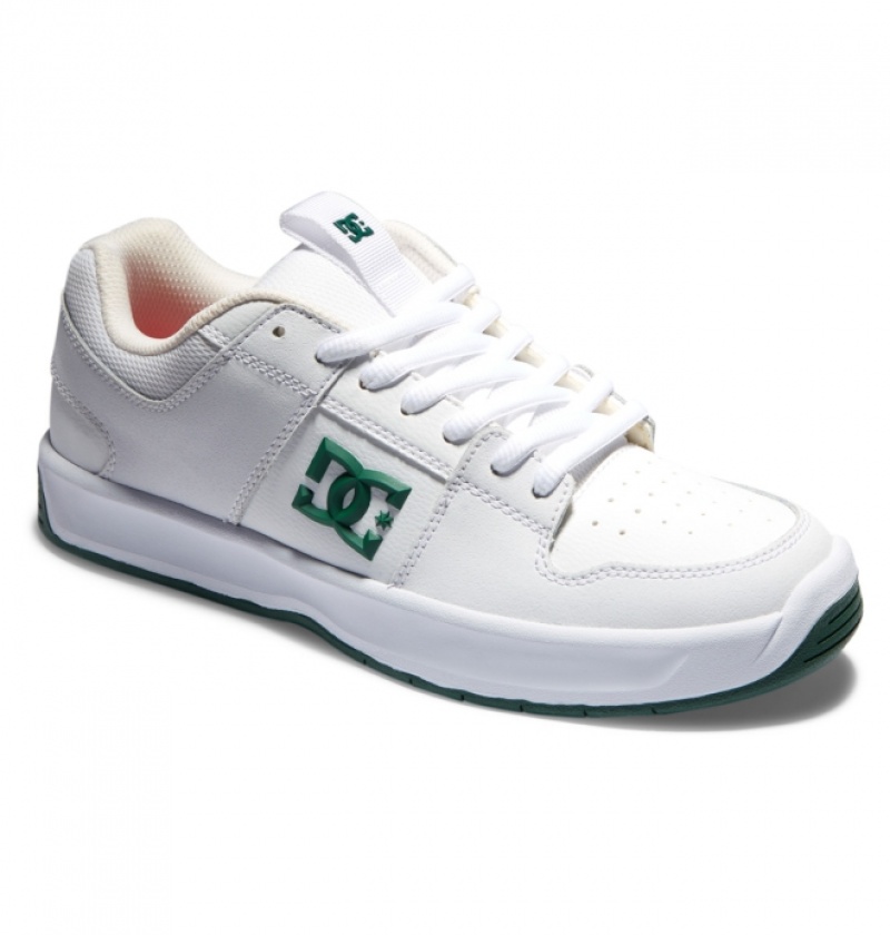 Chaussure Skate DC Lynx Zero Blanche Vert Homme | NMV-4932801