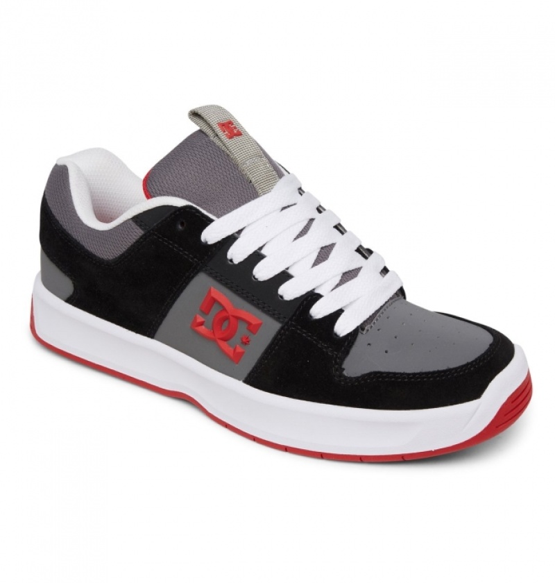 Chaussure Skate DC Lynx Zero Noir Grise Rouge Homme | IZN-4865343