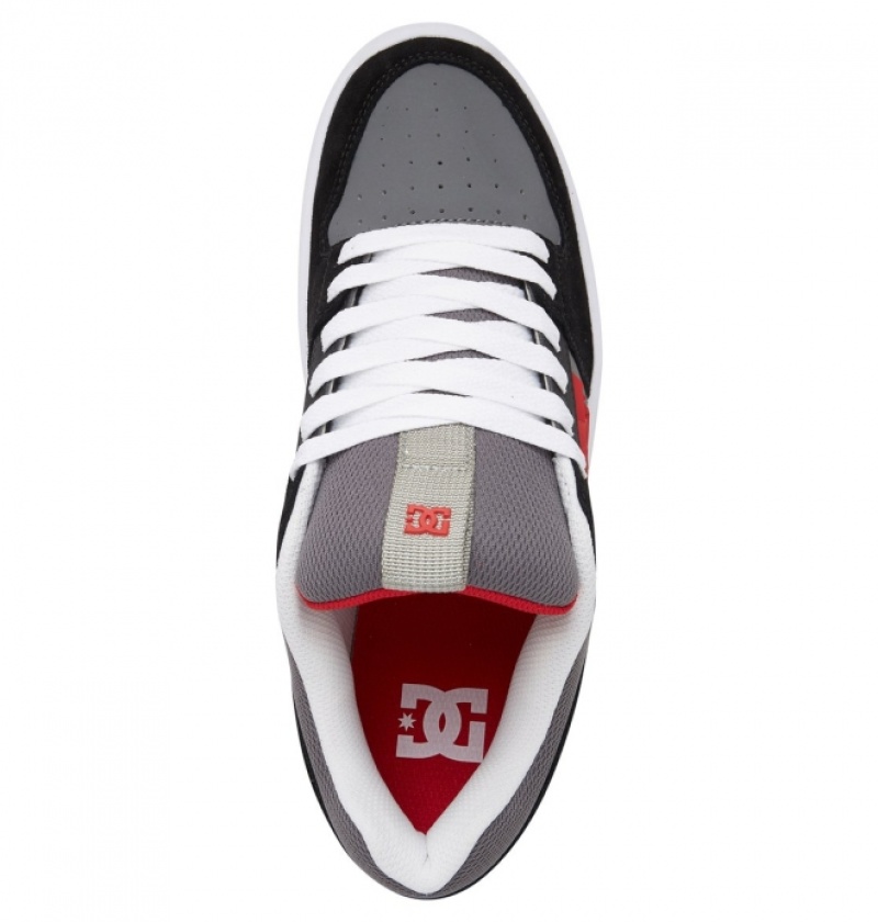 Chaussure Skate DC Lynx Zero Noir Grise Rouge Homme | IZN-4865343